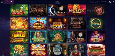 Pagina con todos los juegos recomendados en Genesis casino