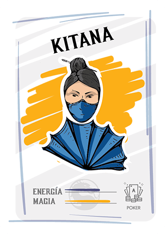 Kitana tarjeta con poderes