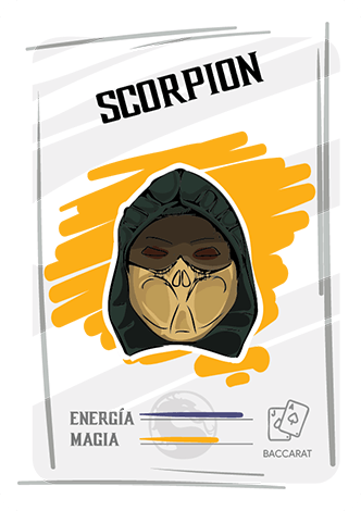Scorpion tarjeta con poderes