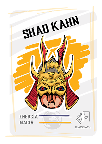 Shao Kahn tarjeta con poderes