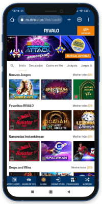 Rivalo casino Peru móvil