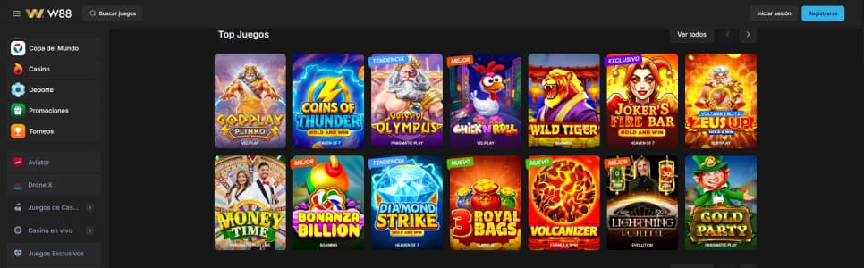 W88 casino juegos